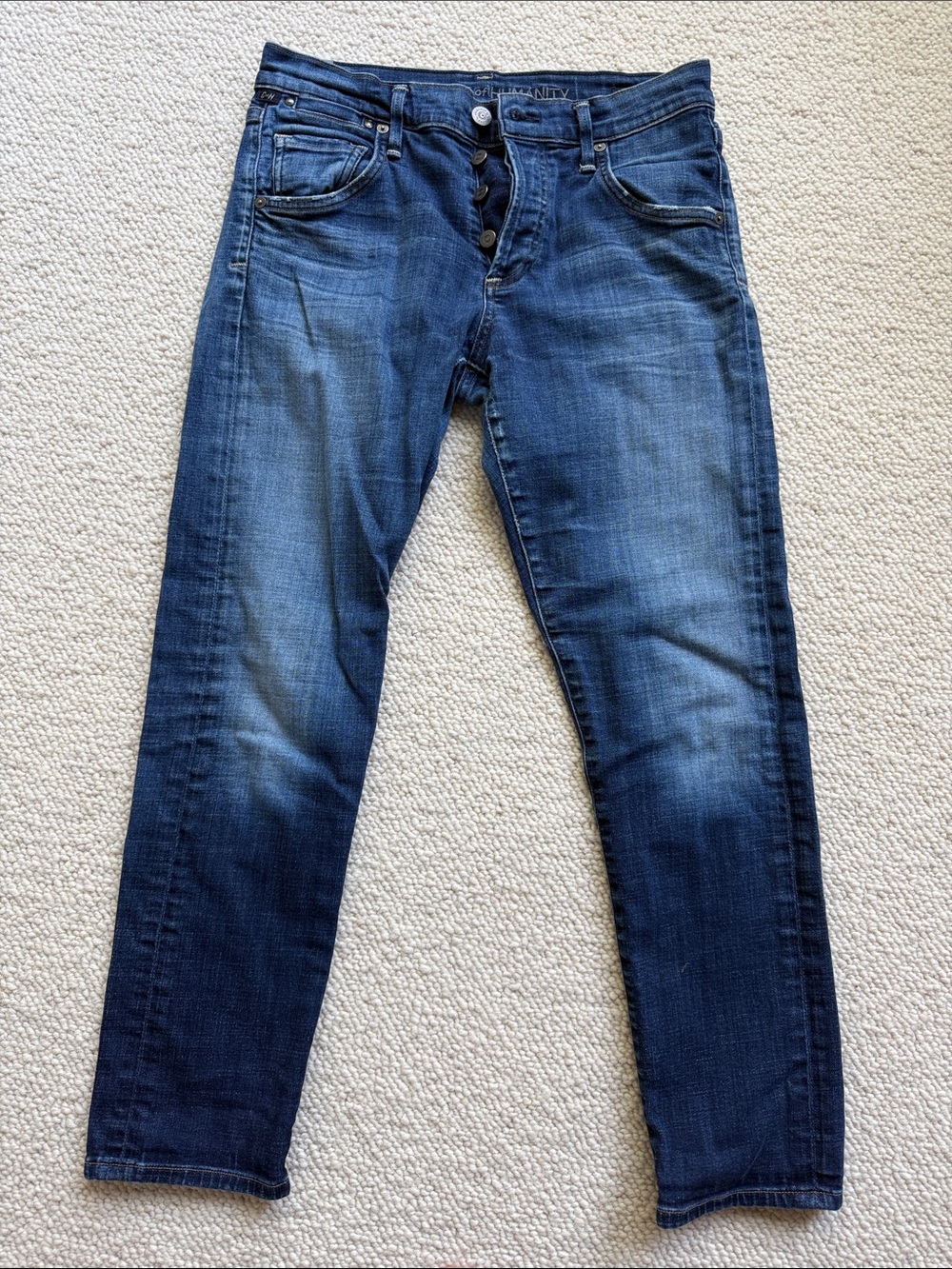 Citizens of humanity, Emerson, Slim boyfriend  Jeans - Darker Blue Wash